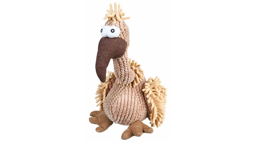 Trixie Plüsch Geier Gustav mit Squeaker 28 cm Hunde Spielzeug