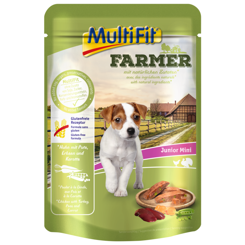MultiFit Hundenassfutter MultiFit Farmer Junior Mini 24x100g