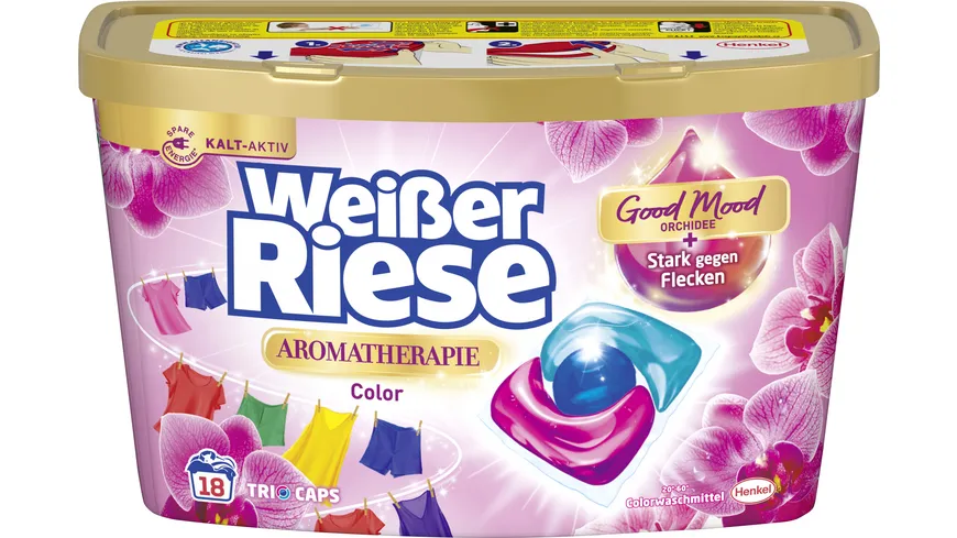 Weißer Riese Colorwaschmittel Color Trio-Caps Floral Sensation Orchidee 216 g
