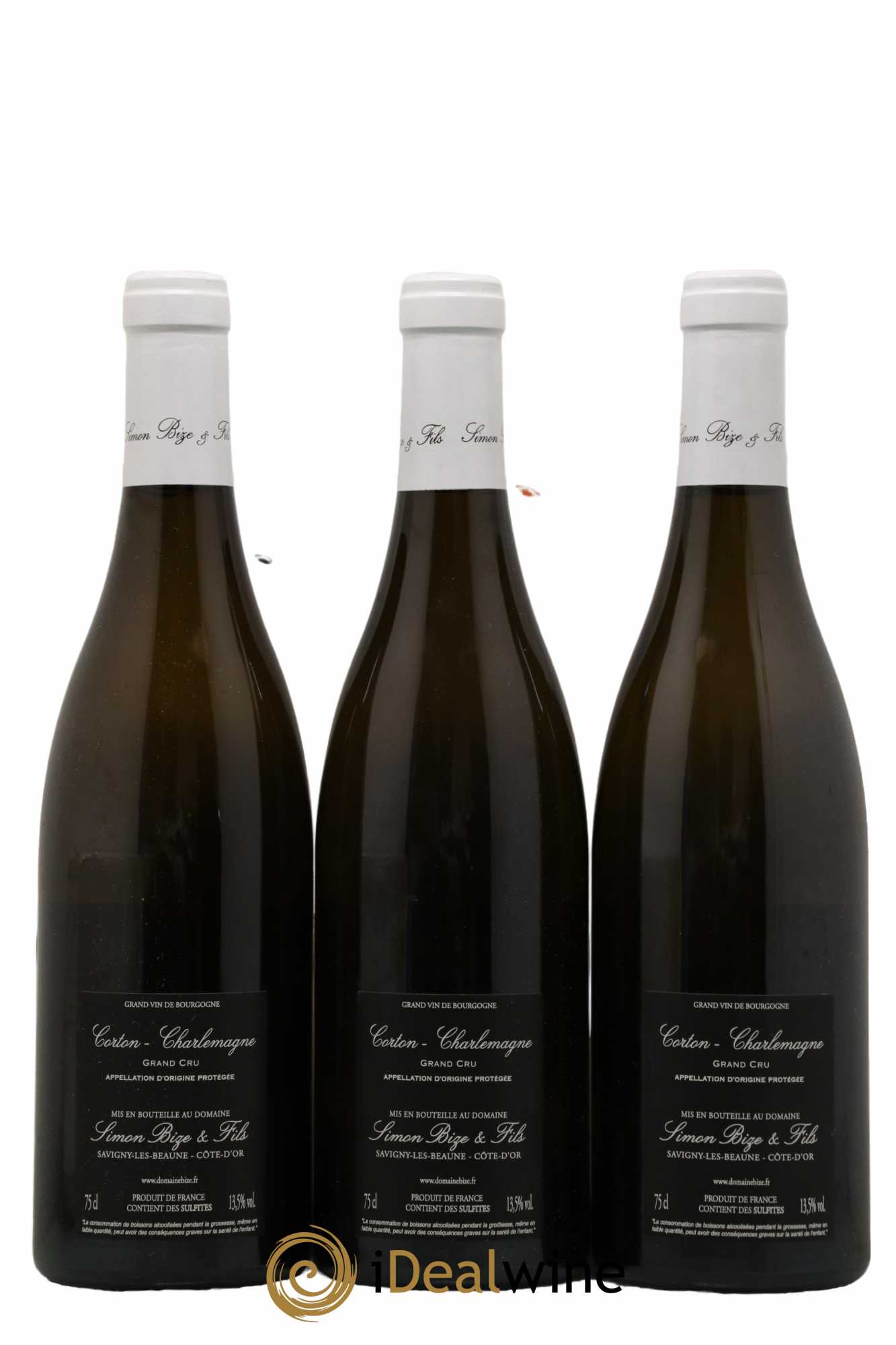 Corton-Charlemagne Grand Cru Simon Bize & Fils  2018 - Lot de 3 Bouteilles