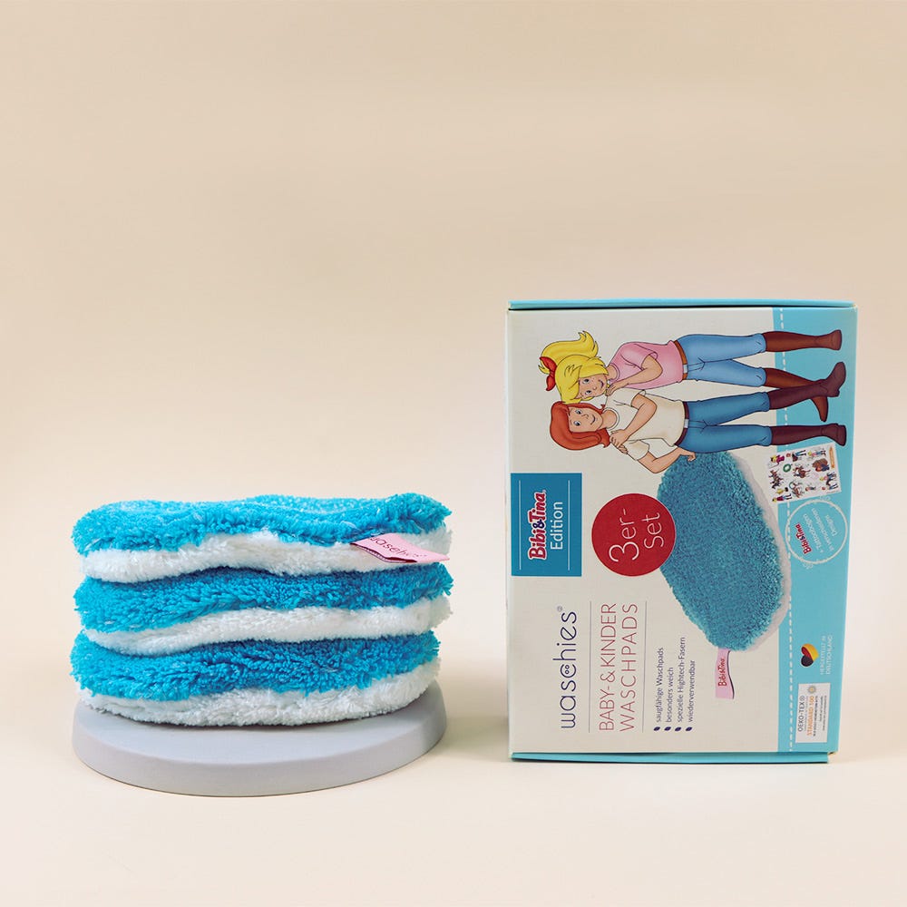 Waschies Waschpads Kids Bibi & Tina 3er Set Blau