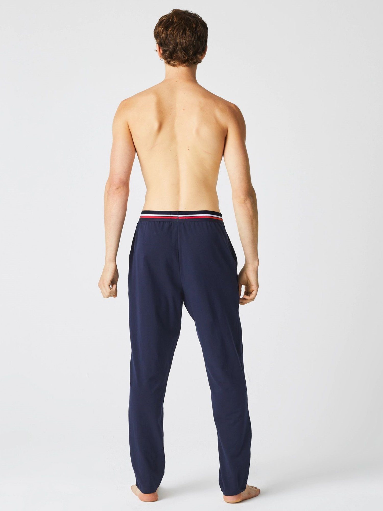 Lacoste Pyjamahose Hose Lounge Pyjama-Hosen in Trikolor aus Jersey (1-tlg)