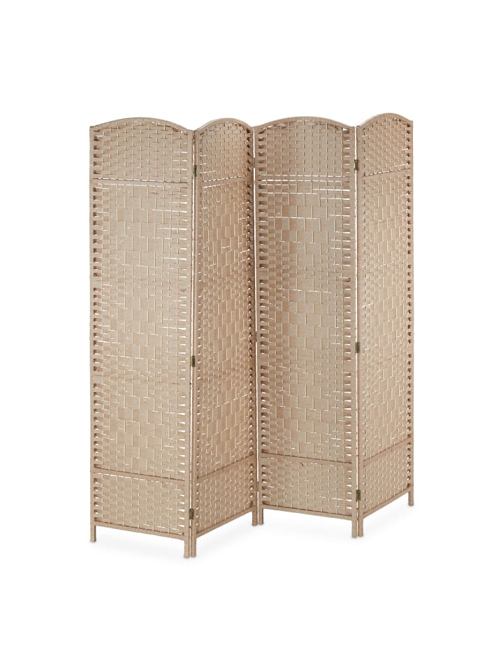 relaxdays Paravent in Natur - (B)180 x (H)180cm günstig kaufen onesize