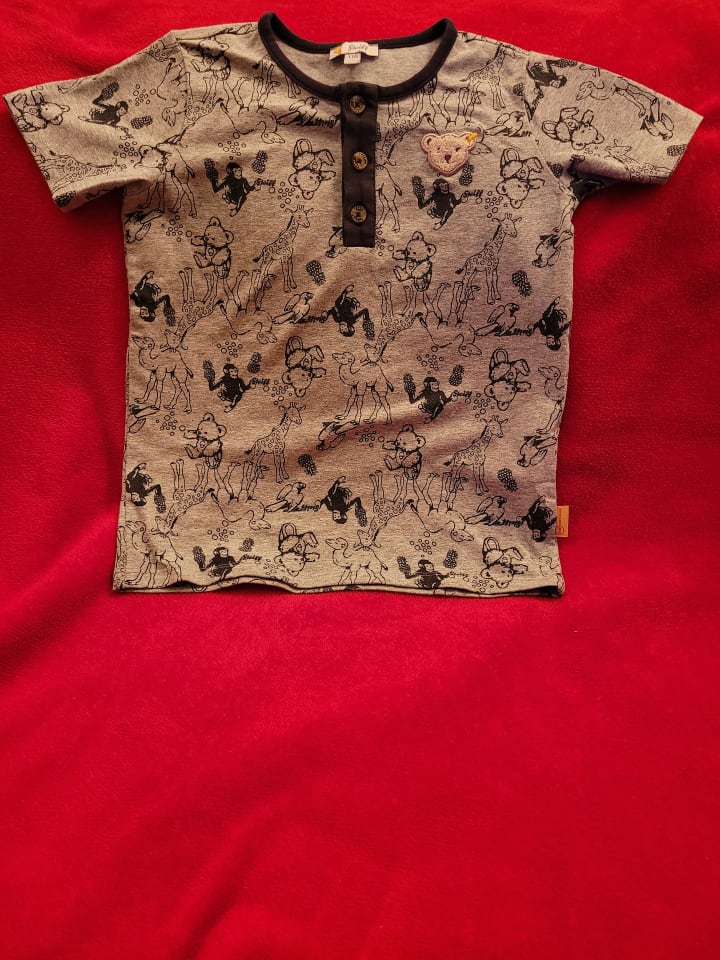 Steiff Shirt in Grau/ Dunkelblau günstig kaufen 122