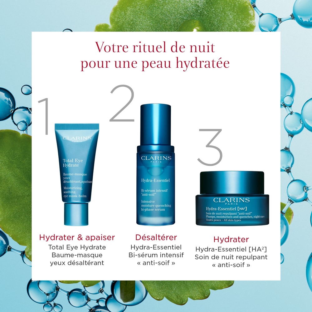 Clarins Hydra-Essentiel [HA²]  Soin De Nuit Repulpant 