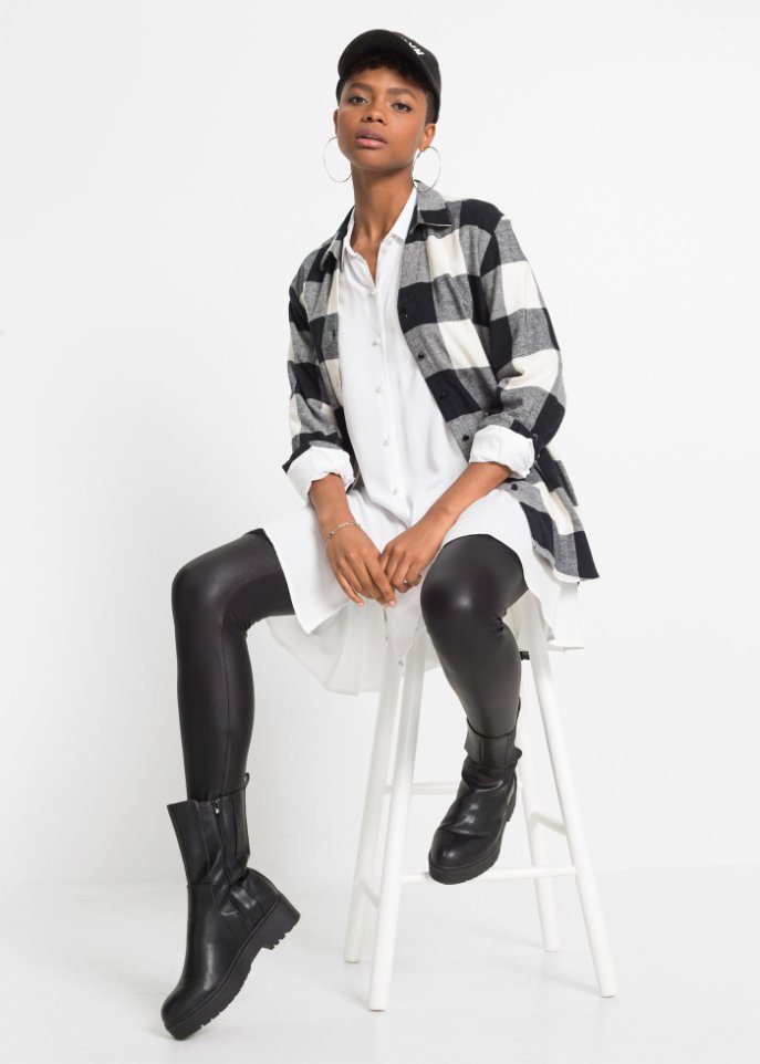 Flanell Bluse mit Karomuster