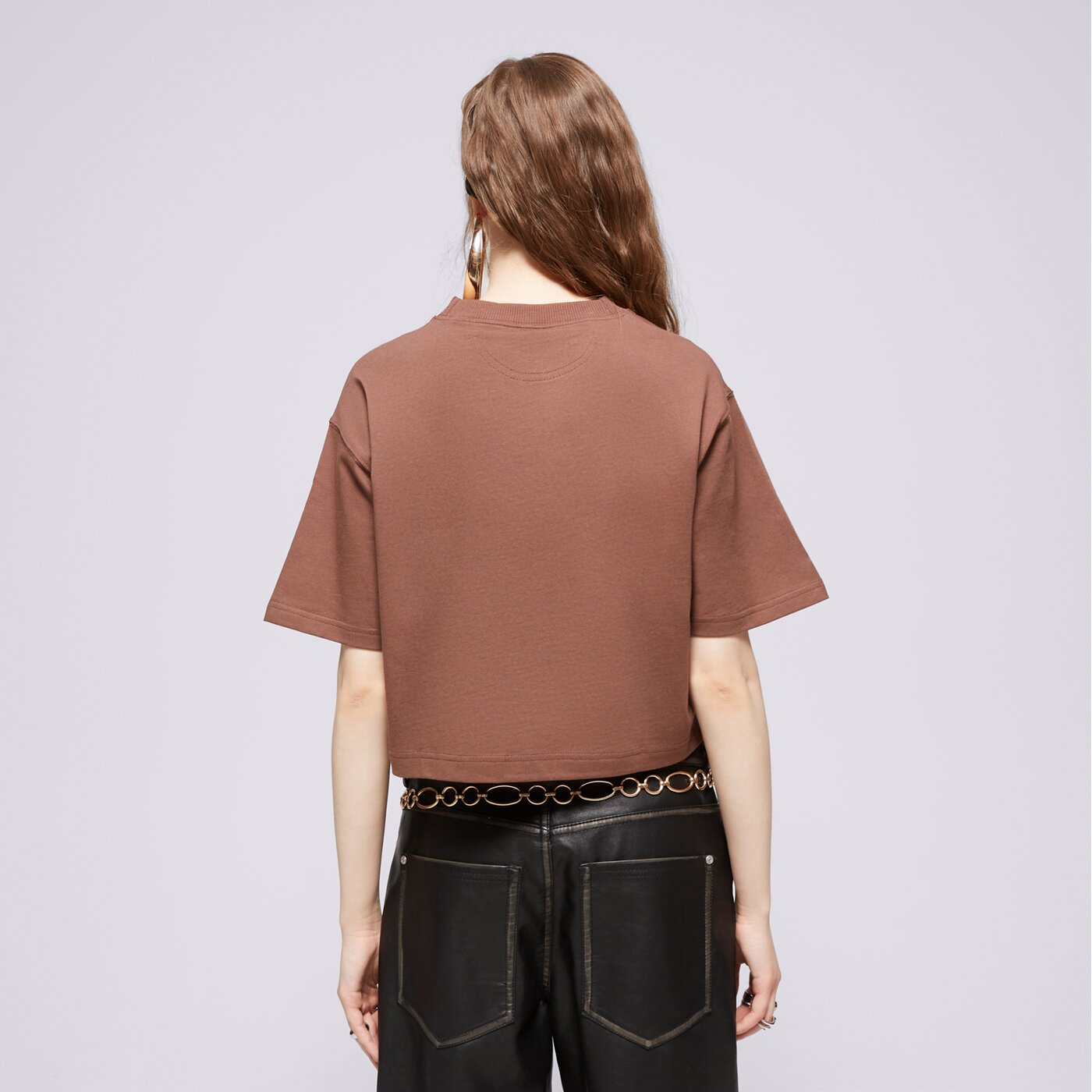 REEBOK T-SHIRT CL AE BIG LOGO CROP TEE Braun