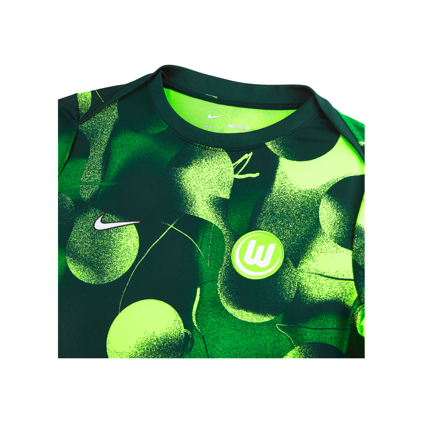 Nike VfL Wolfsburg Academy Pro Trainingsshirt Grün Weiss F399