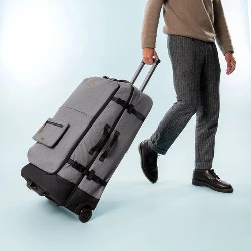 Getaria large 2-wheel soft suitcase, grey