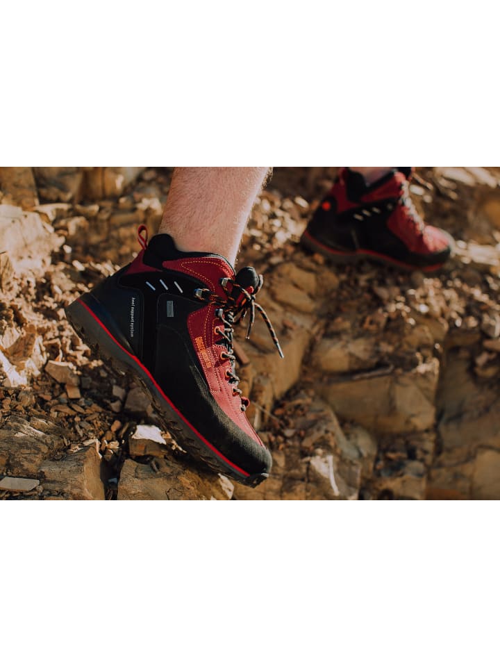 GUGGEN MOUNTAIN Wanderstiefel Gummikappe in Rot günstig kaufen