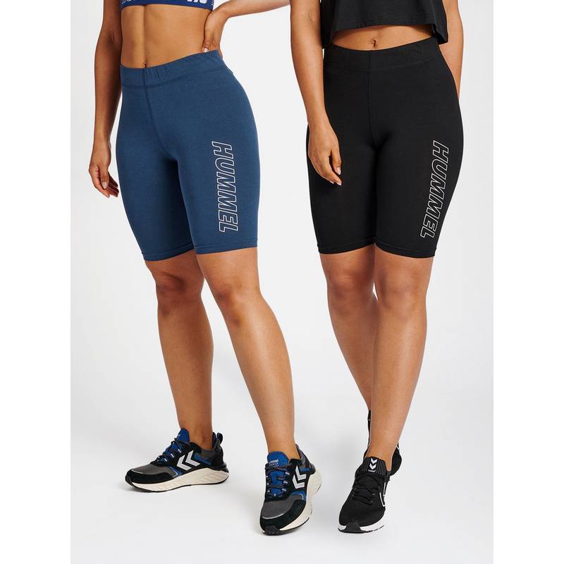 hummel hmlTE MAJA 2-PACK MW C TIGHT SHORTS Tights Damen