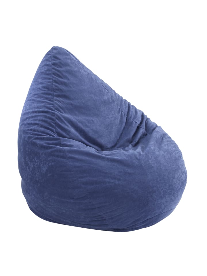 Linke Licardo Chillkissen Sitzsack Poly Noble 90 cm hoch in blau günstig kaufen onesize