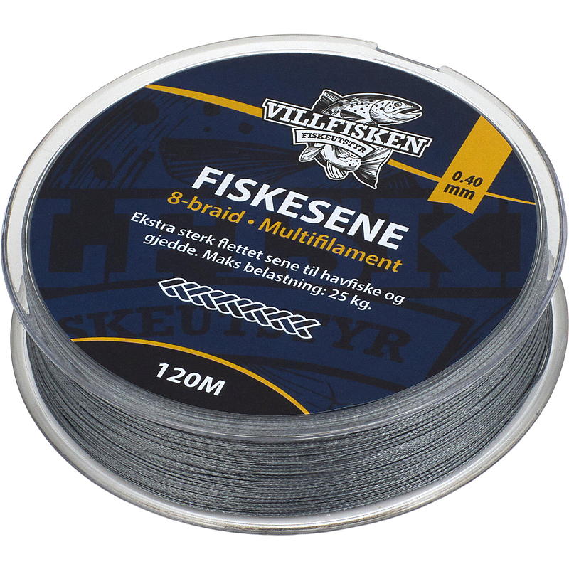 Villfisken Fiskesene 8-braid 0,40 mm 120 m, Villfisken