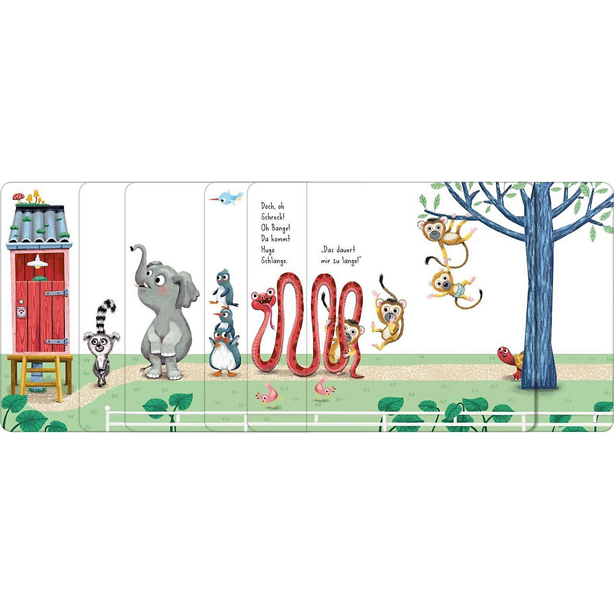 Der ganze Zoo geht aufs Klo