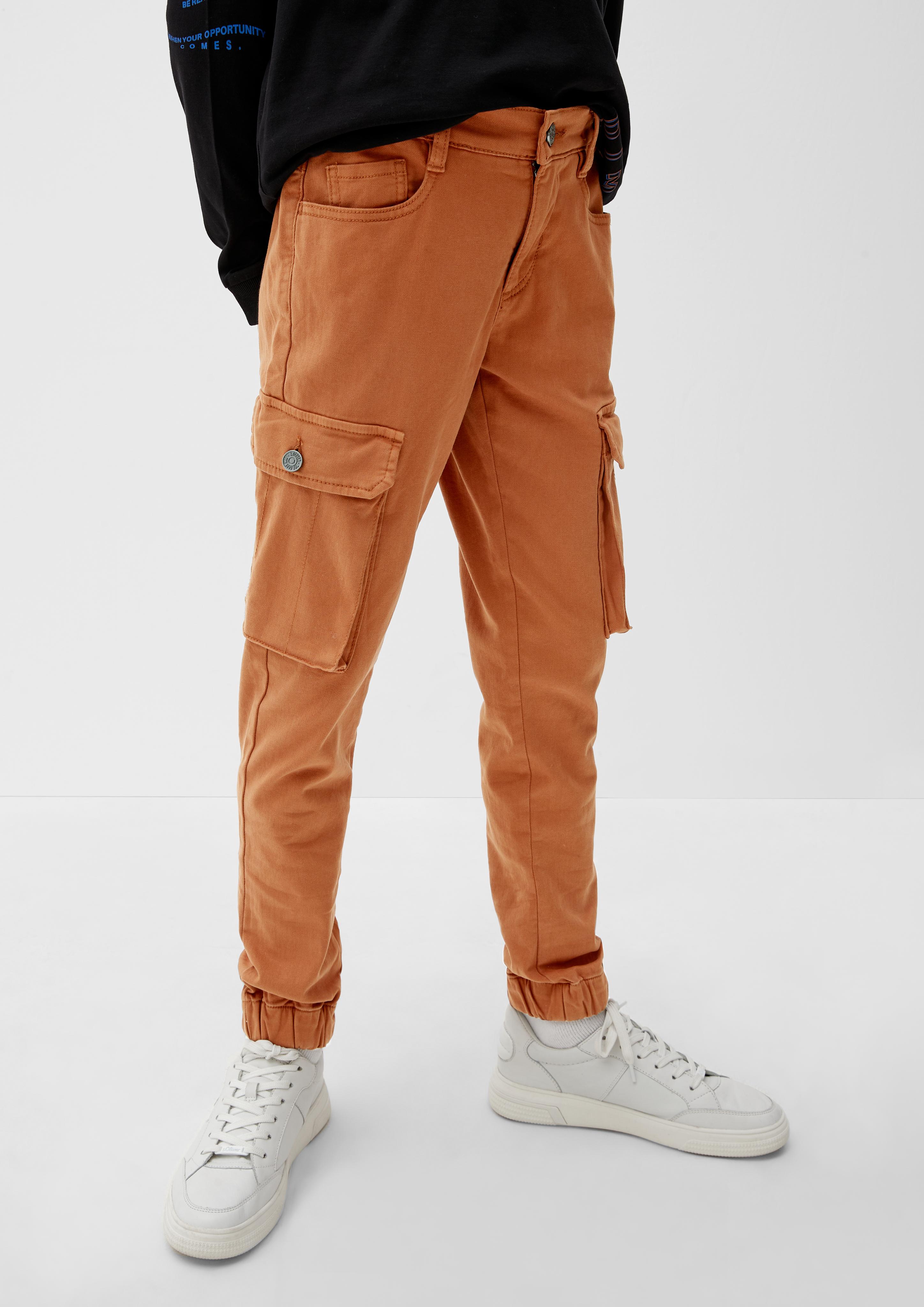 Slim: Hose mit Cargotaschen  2123132-8755