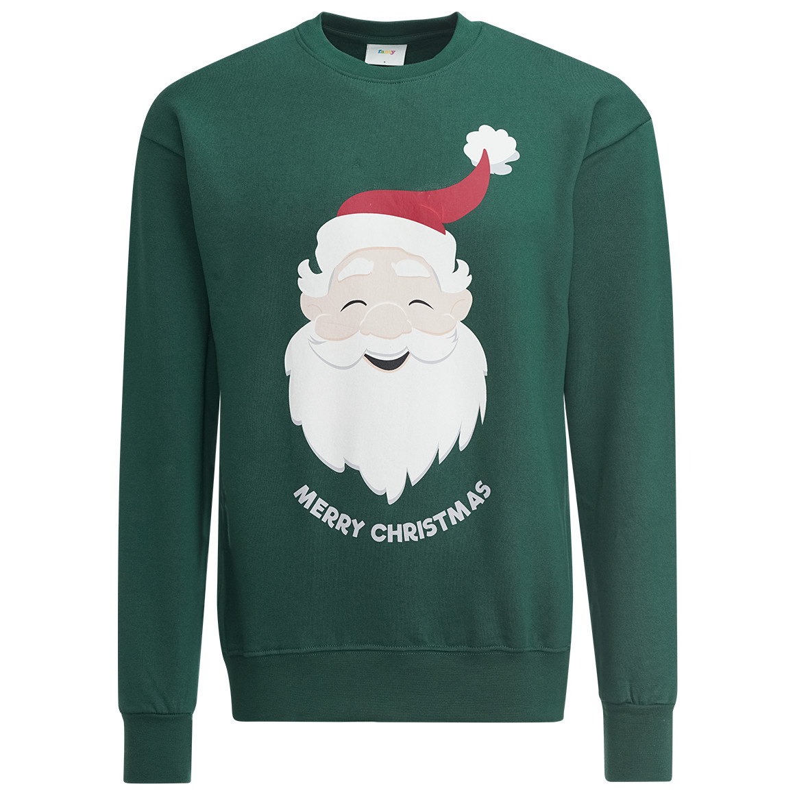 Herren Weihnachtssweatshirt dunkelgrün