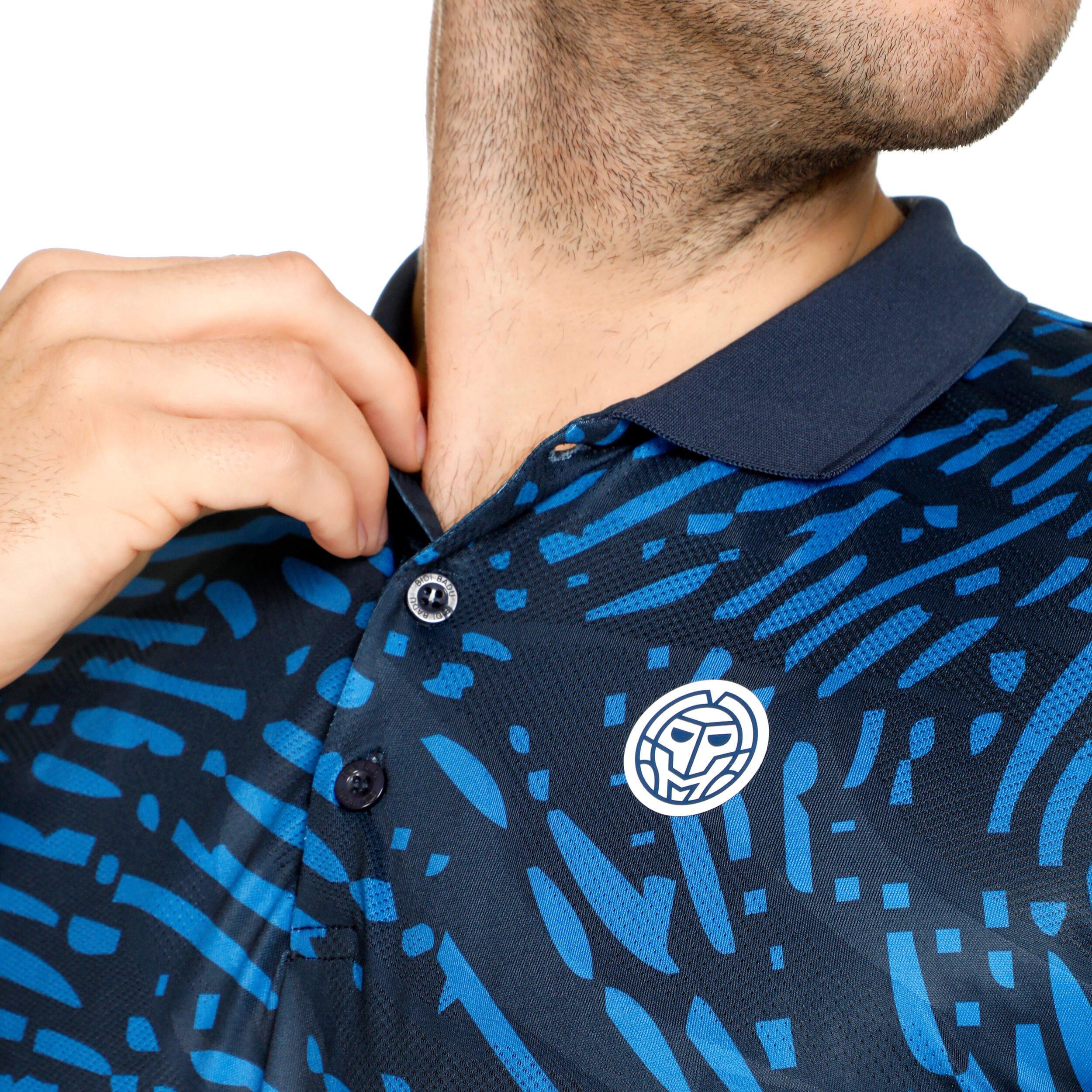 Fingerprint Polo Herren - Dunkelblau, Blau