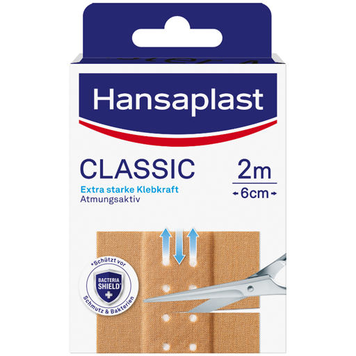 HANSAPLAST Classic Pflaster 6 cmx2 m  1 St  Pflaster