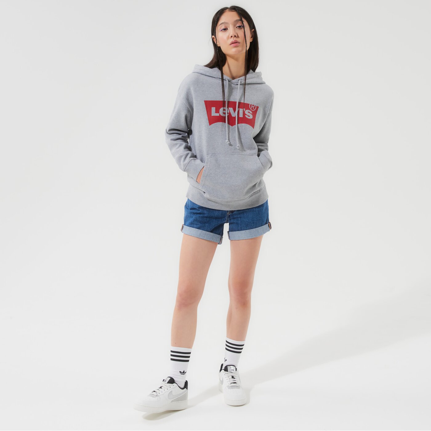 LEVI'S HOODIE GRAPHIC STANDARD HOODIE Grau