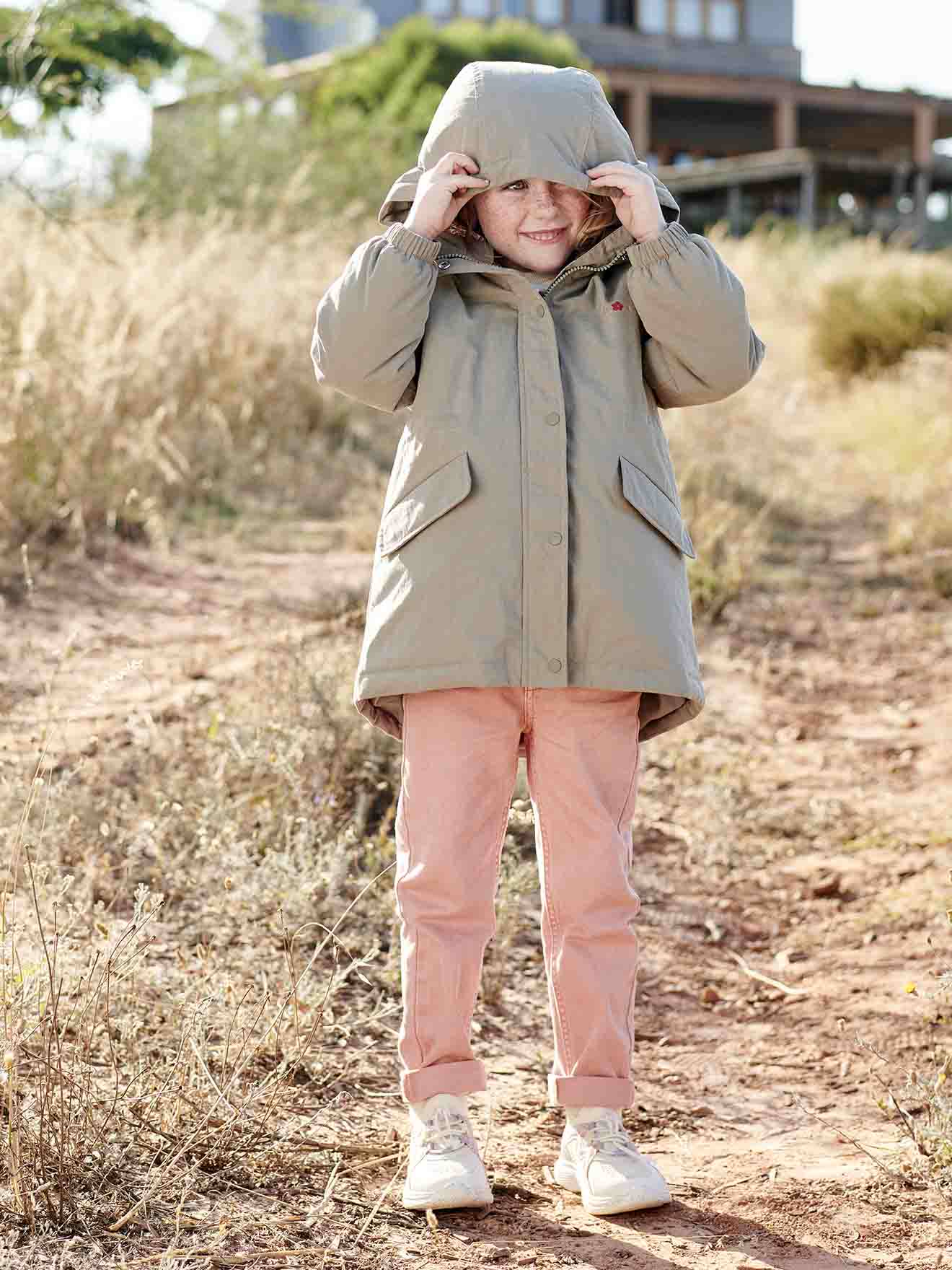 Vertbaudet Mädchen 3-in-1-Jacke mit Recycling-Polyester - rosa