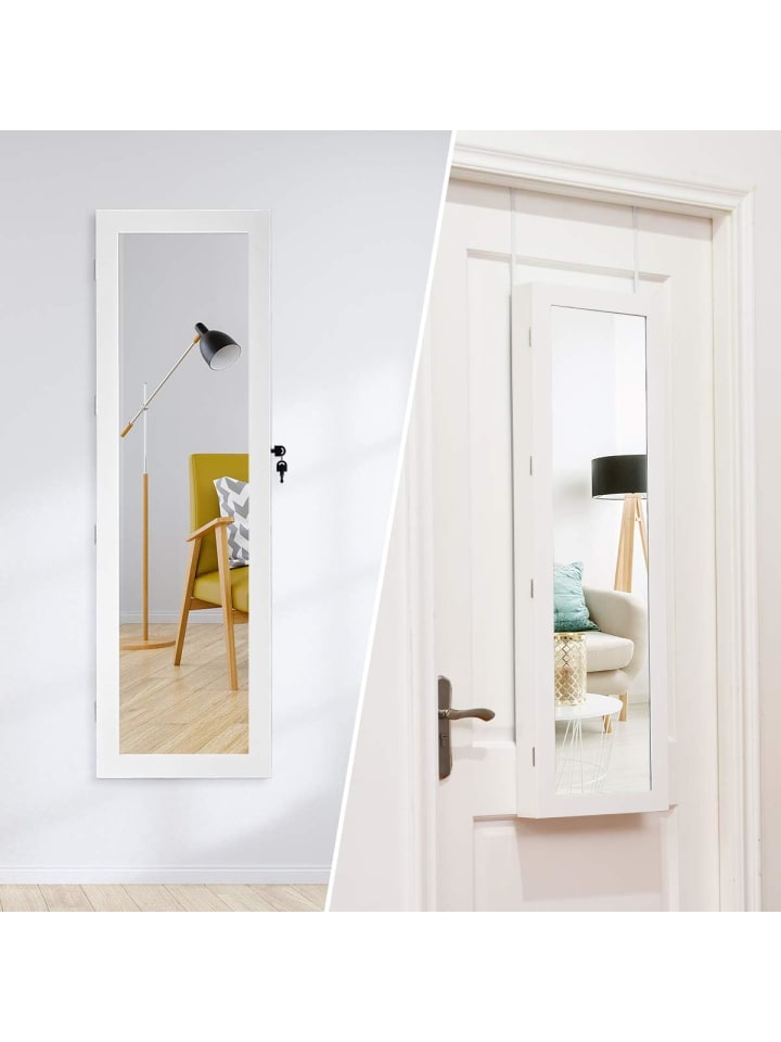 COSTWAY Schmuckschrank in Weiß günstig kaufen onesize