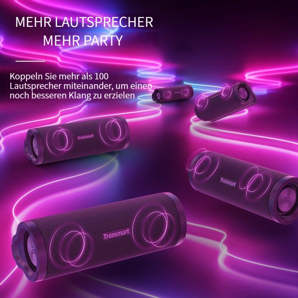 Tronsmart Force2 Stereo Bluetooth-Lautsprecher (A2DP Bluetooth, 30 W, IPX7 Wasserdicht, Sprachassistent, Qualcomm Chip)