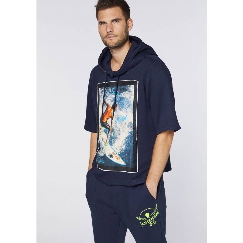 Chiemsee Kurzarm-Hoodie Sweatshirt Herren