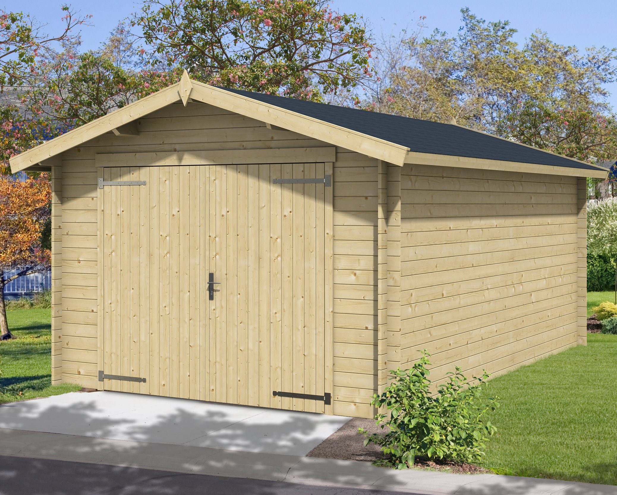 LASITA MAJA Garage Mauritius, BxT: 382x560 cm, 202 cm Einfahrthöhe