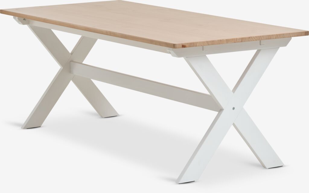 VISLINGE dining table 90x190 natural/white
