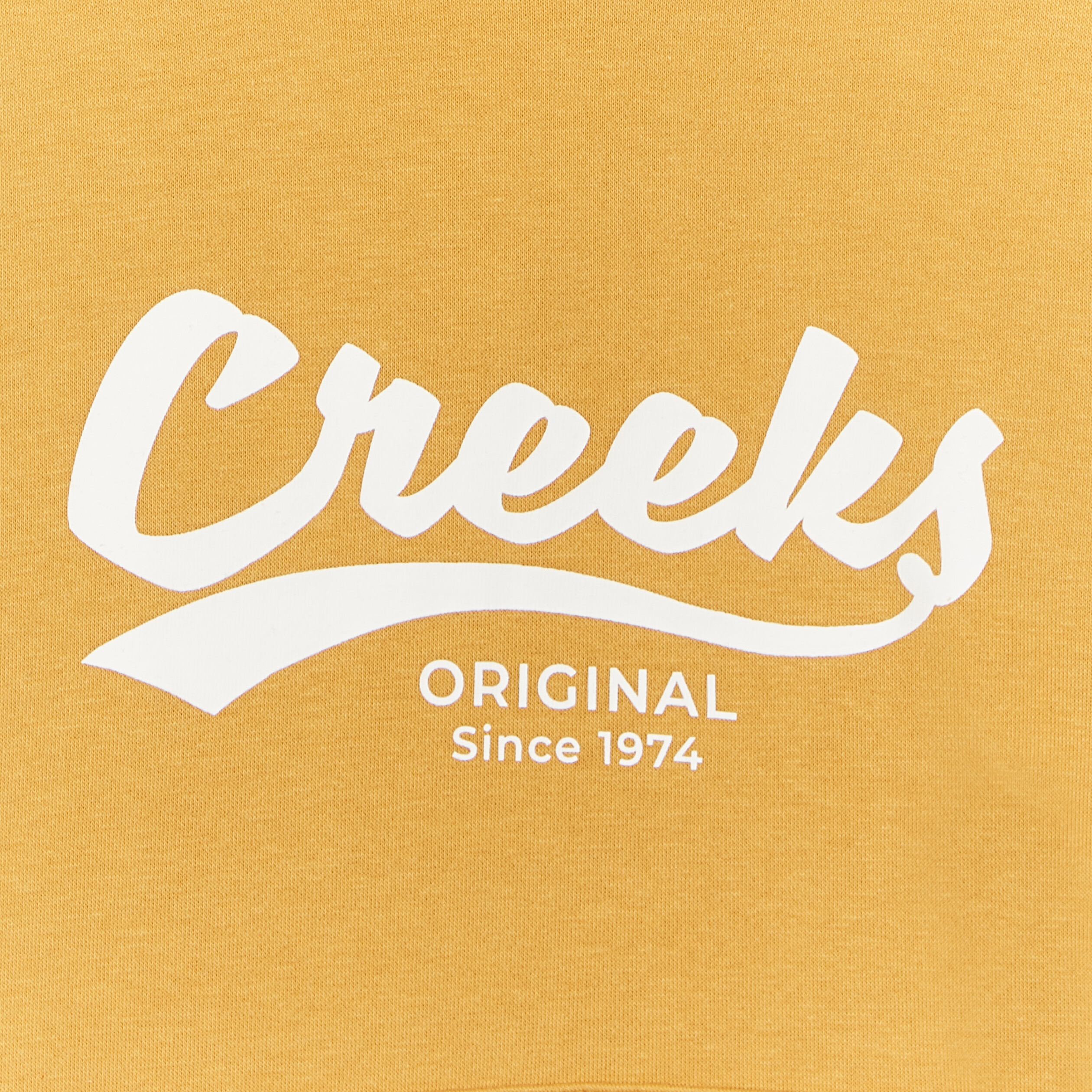 Sweat oversize à capuche hoodie Creeks jaune moutarde fille | La Halle