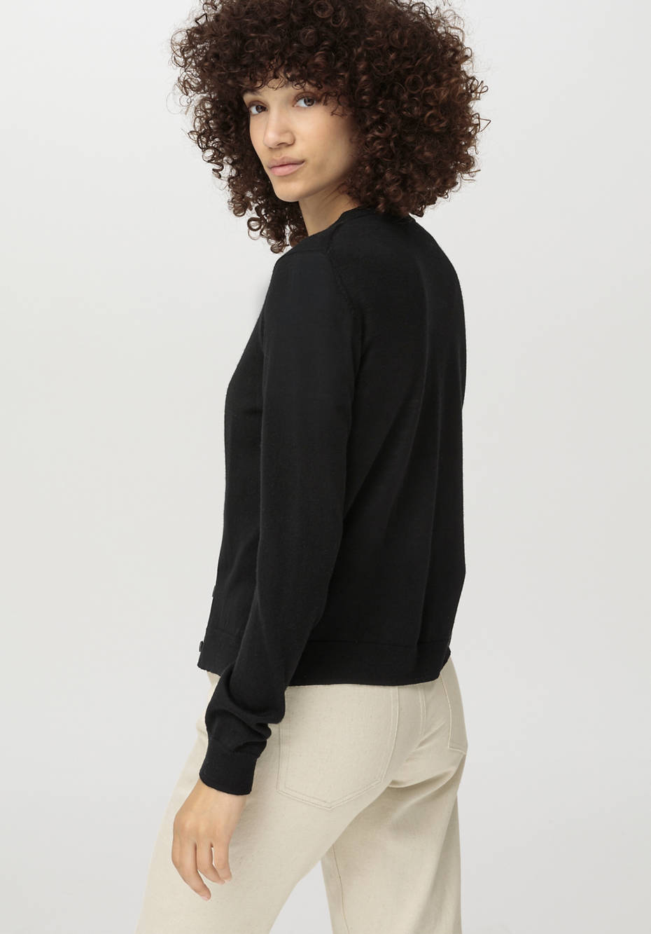 Strickjacke aus reiner Bio-Merinowolle