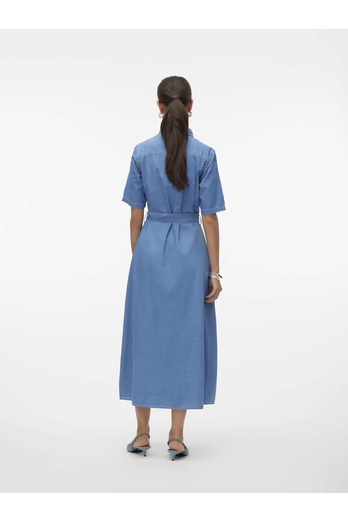 Vero Moda  Jeanskleid VMVIO Langes Kleid