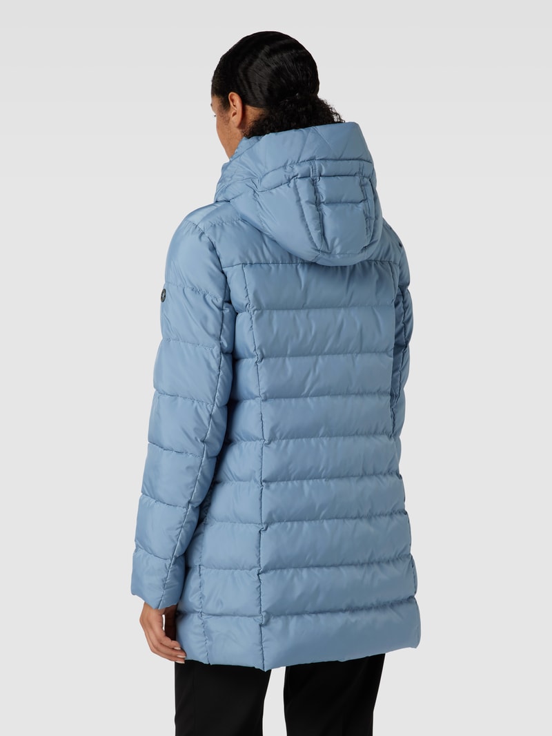 Steppmantel mit Kapuze Modell 'ROSE' in bleu