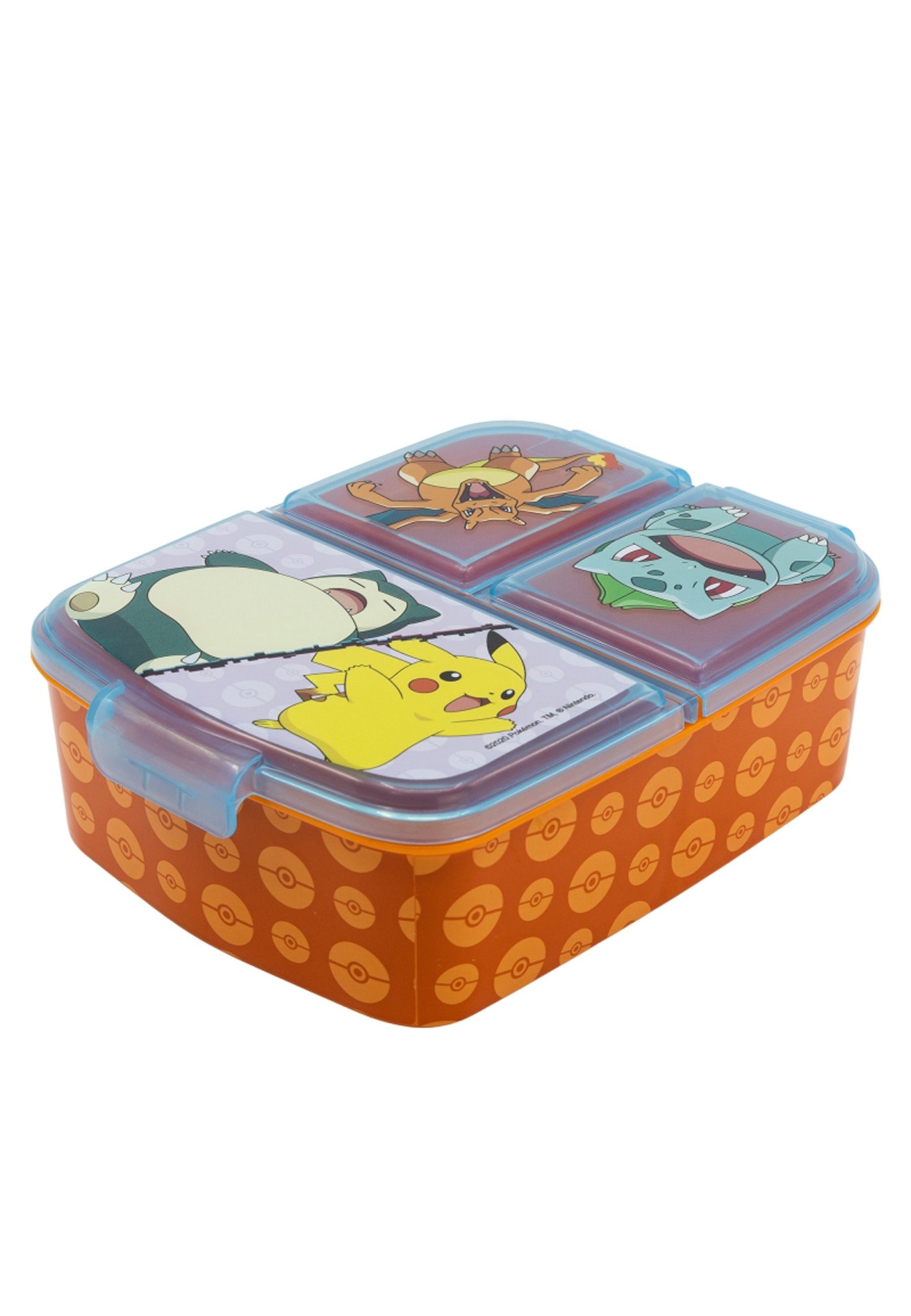 POKÉMON Lunchbox Brotdose Pokemon, Vesperdose mit 3 Fächern