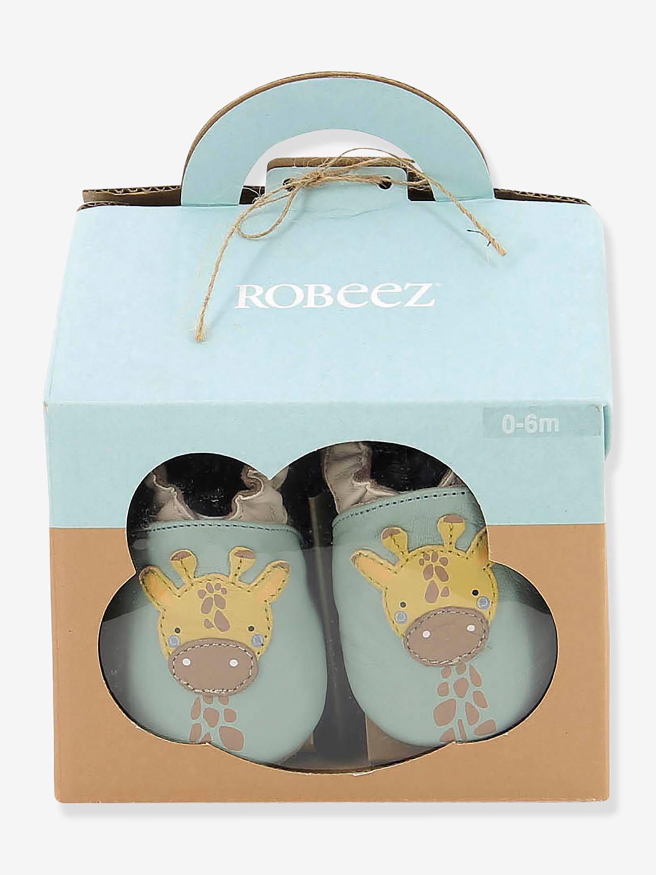 Robeez Baby Geschenk-Set: Krabbelschuhe & Schmusetuch ROBEEZ - aqua