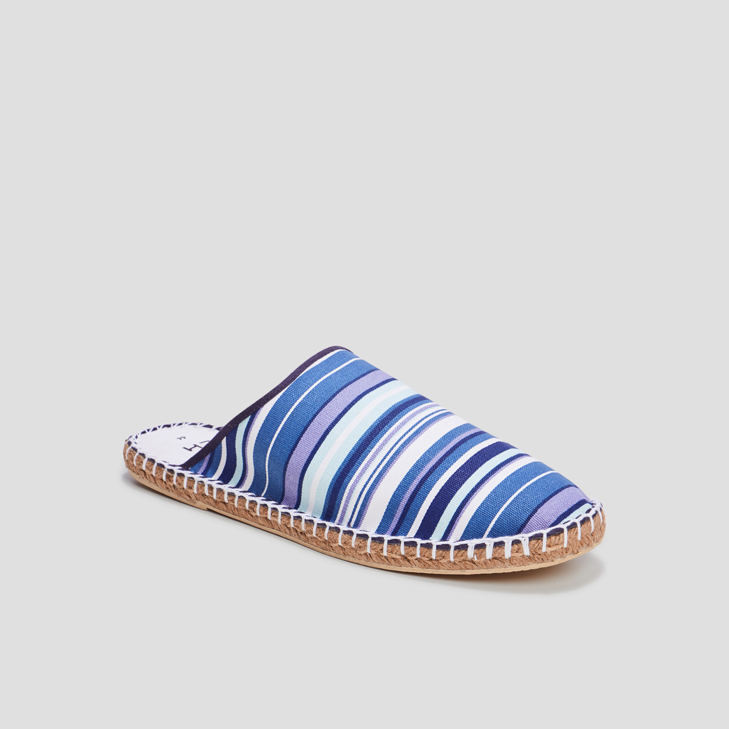 Chaussons mules bleu homme | La Halle