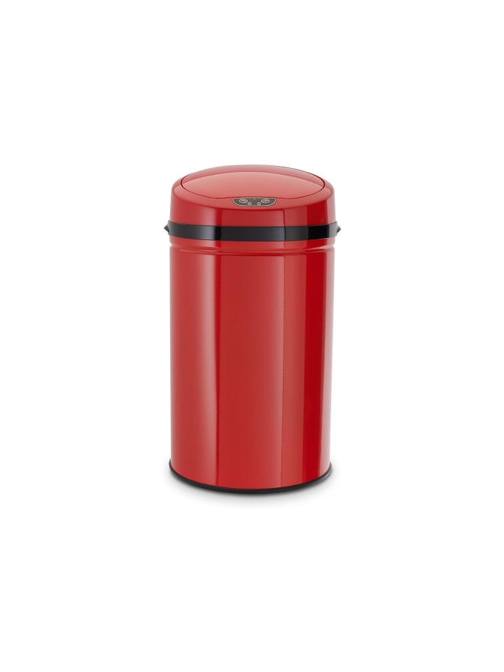 Echtwerk Edelstahl Abfalleimer mit Sensor 30 l in Rot günstig kaufen onesize