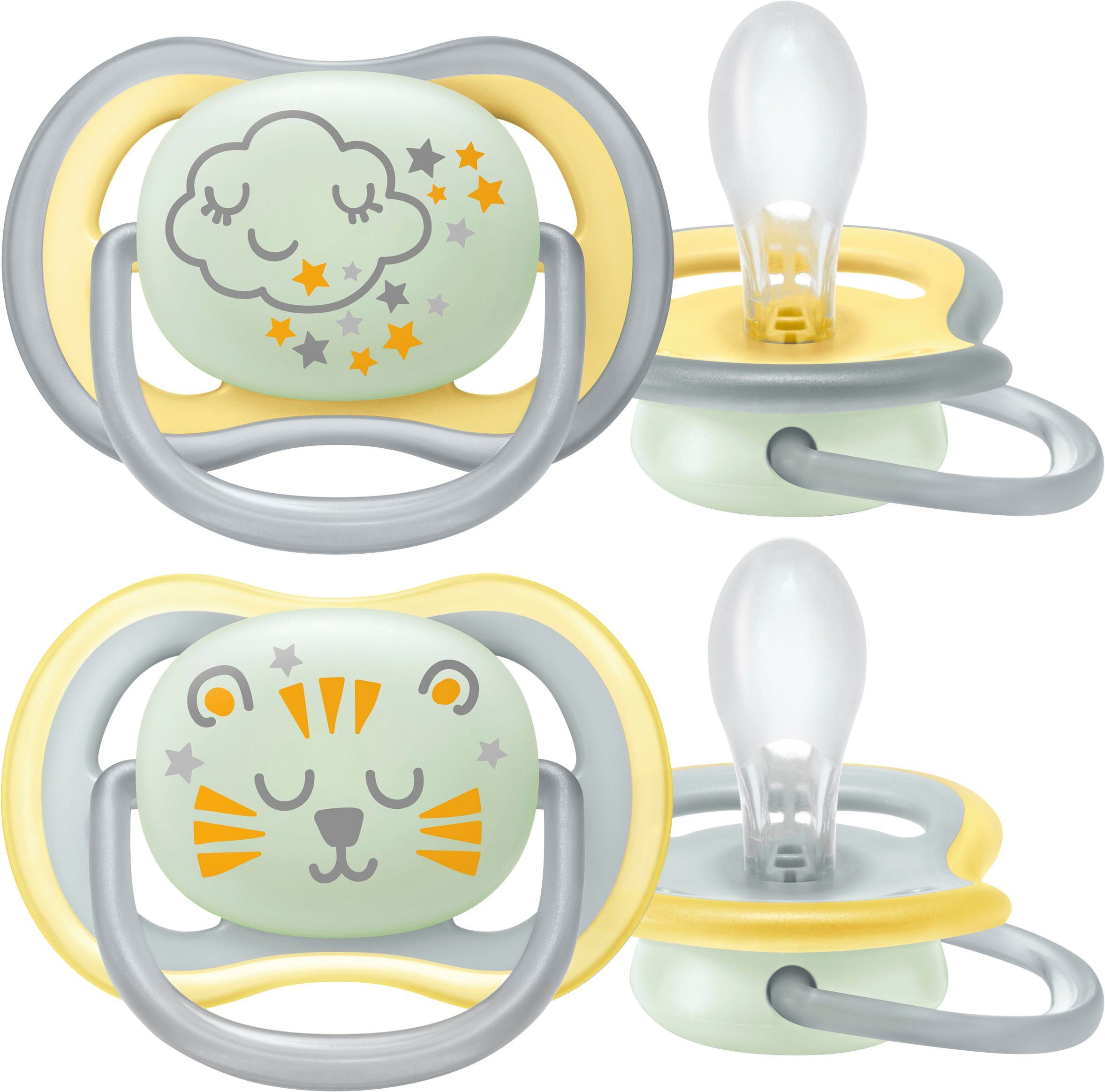 Philips AVENT Schnuller ultra air SCF376/01, Doppelpack, mit Transport- und Sterilisationsbox, ab dem 18. Monat