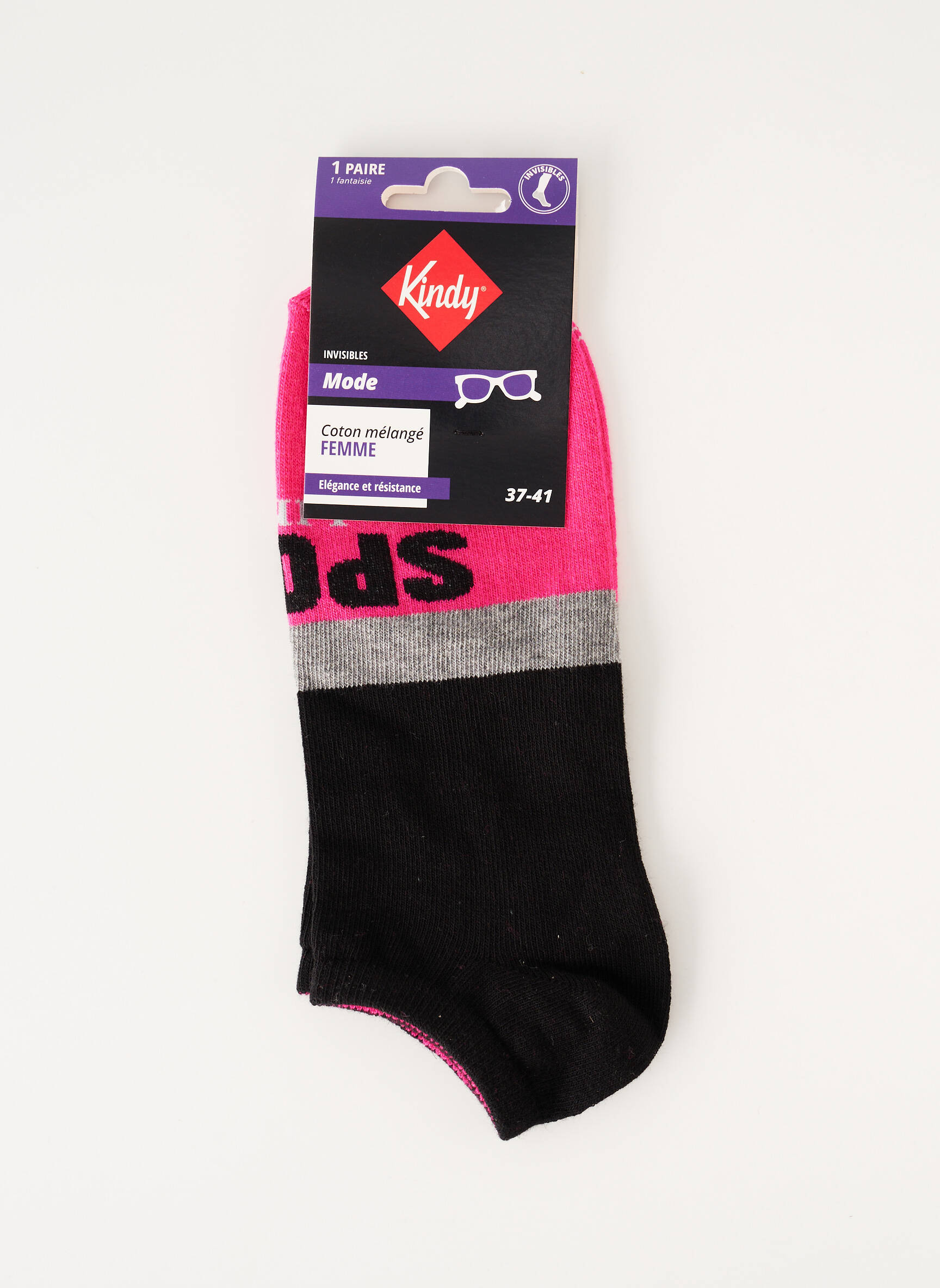Kindy Chaussette Femme couleur noir