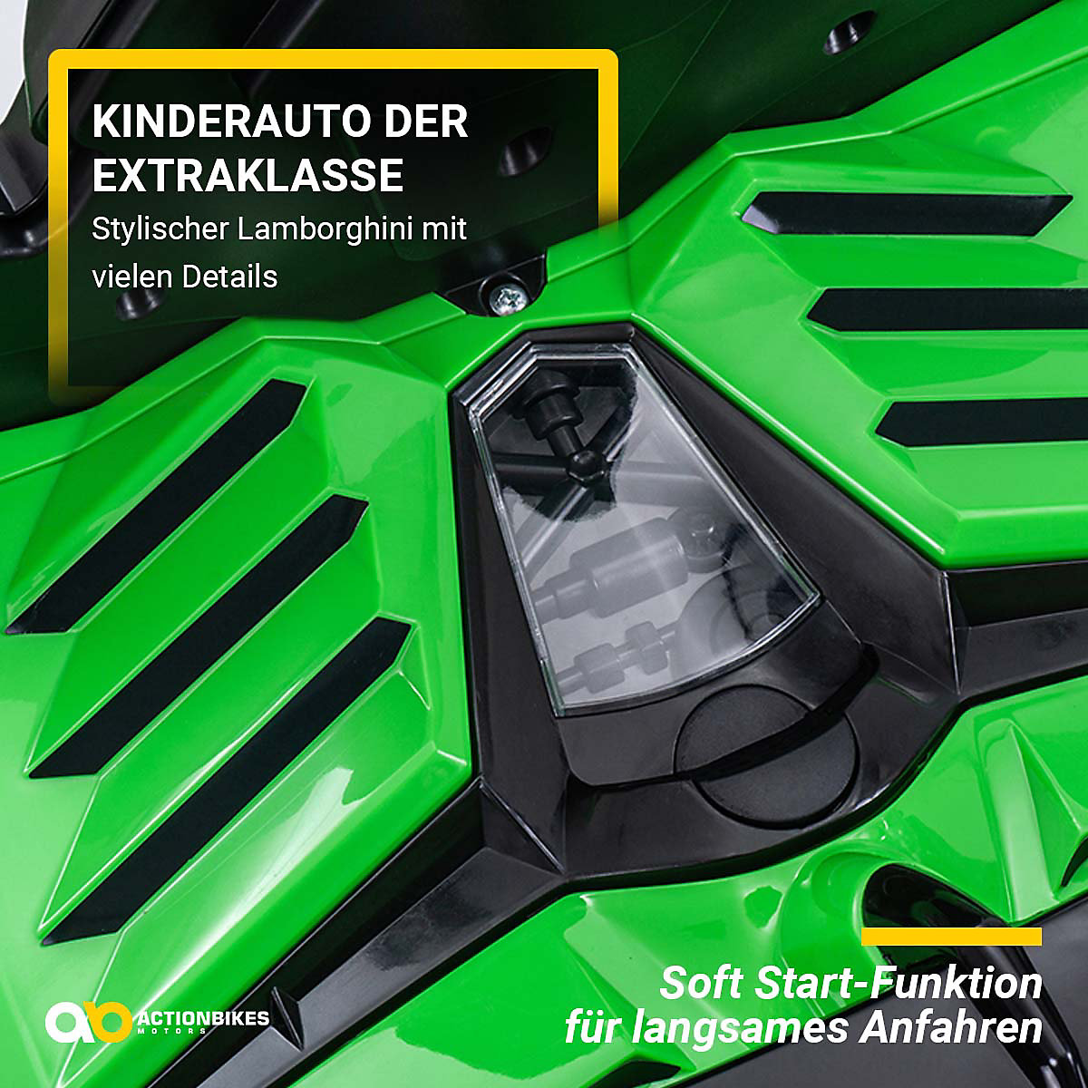 Kinder Elektroauto Lamborghini Aventador - Einsitzer - 2x35 Watt - Kinderauto mit Fernbedienung - Soundmodul