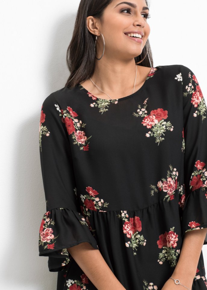 Kleid mit Volants