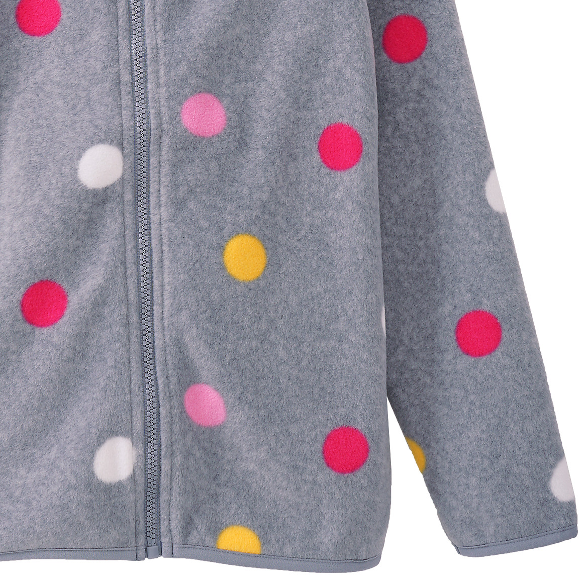 Mädchen Fleecejacke mit Punkte-Allover
