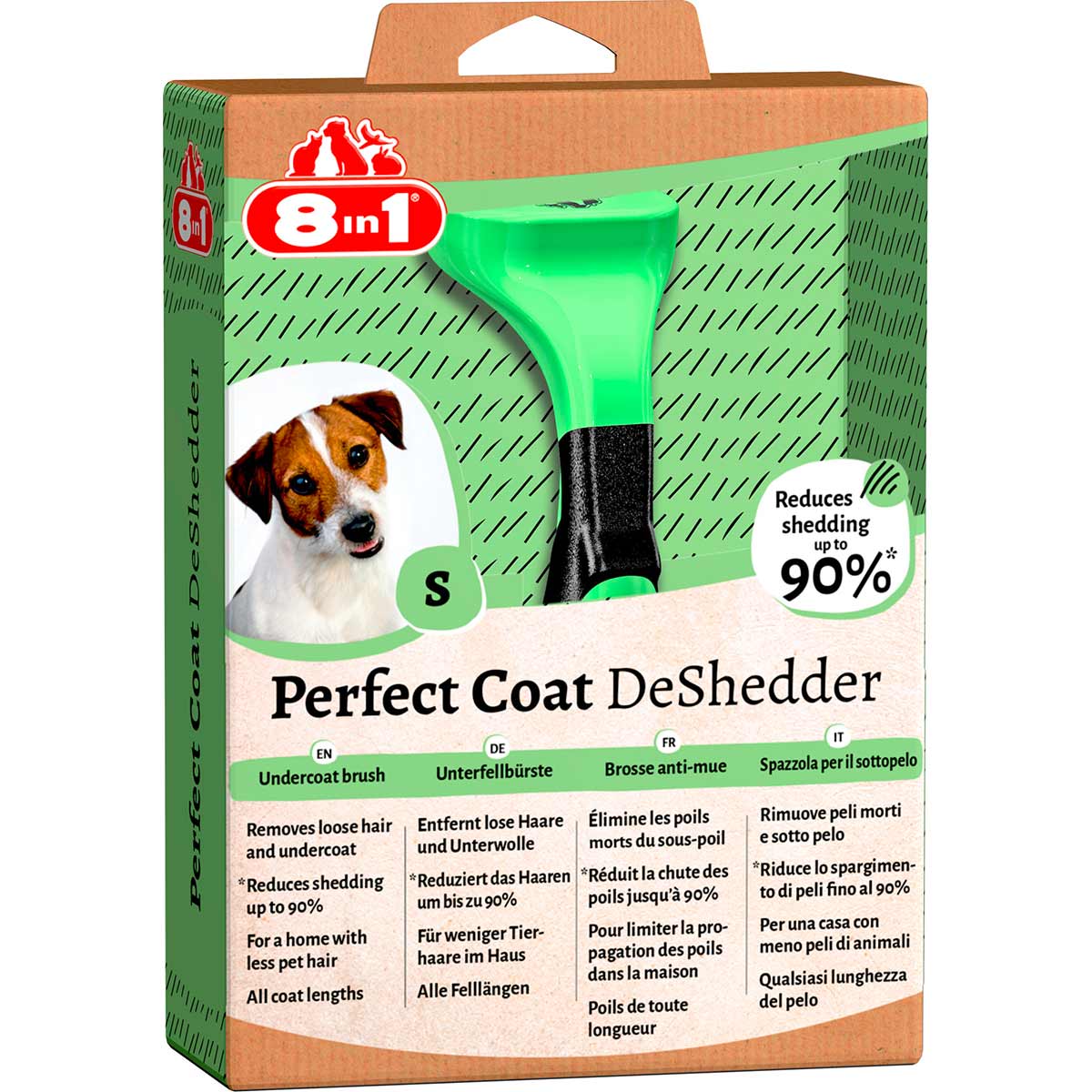 8in1 Unterfellbürste Perfect Coat DeShedder Hund S bei ZooRoyal