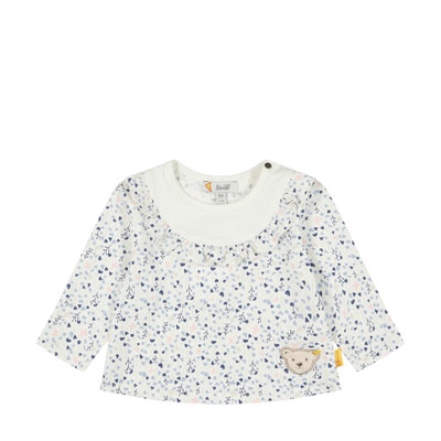 T-Shirt langarm, weiß für Mädchen