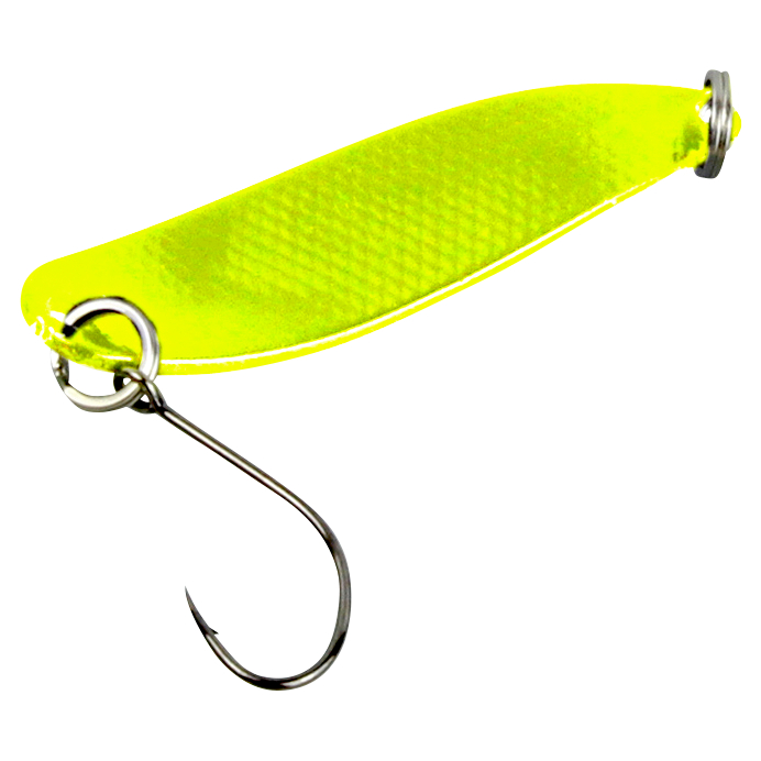 FTM Trout Spoon Hammer (3,2 g, Gelb/Blau UV)