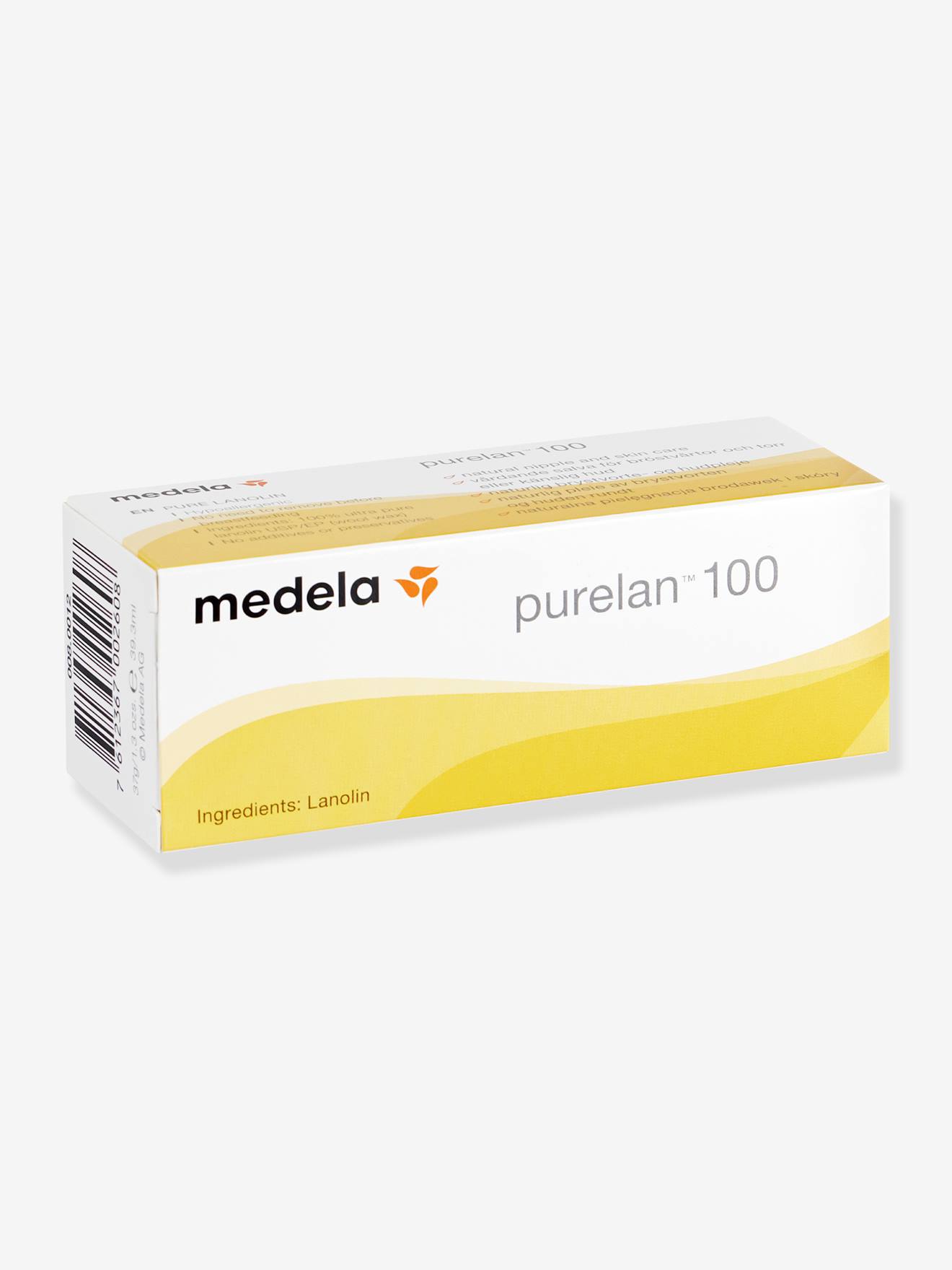 Crème hydratante Purelan 100 MEDELA, tube de 37 g blanc