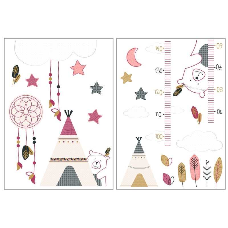 Stickers muraux Ours et Tipi Timouki