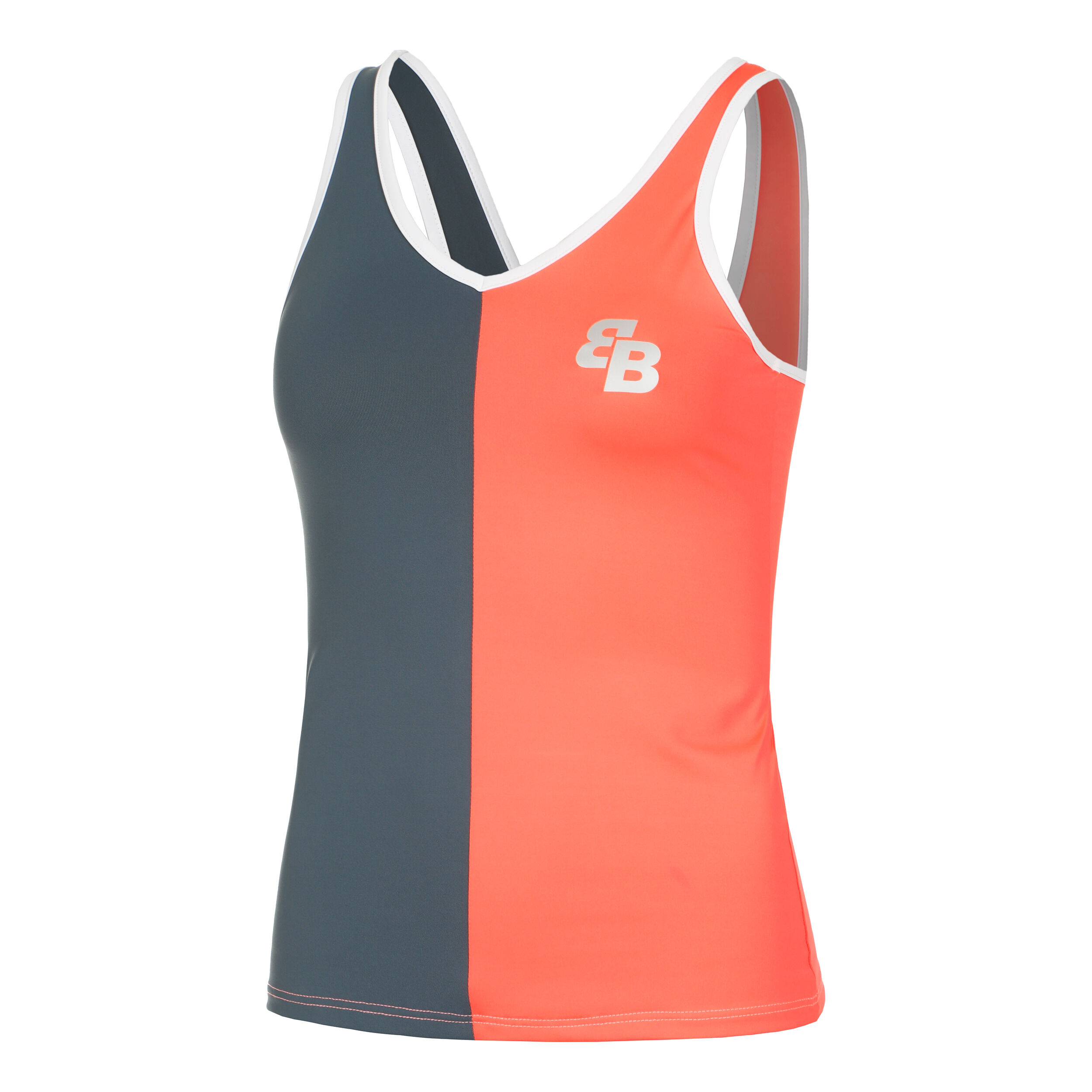 Carlin Tank-Top Damen - Koralle, Blaugrau
