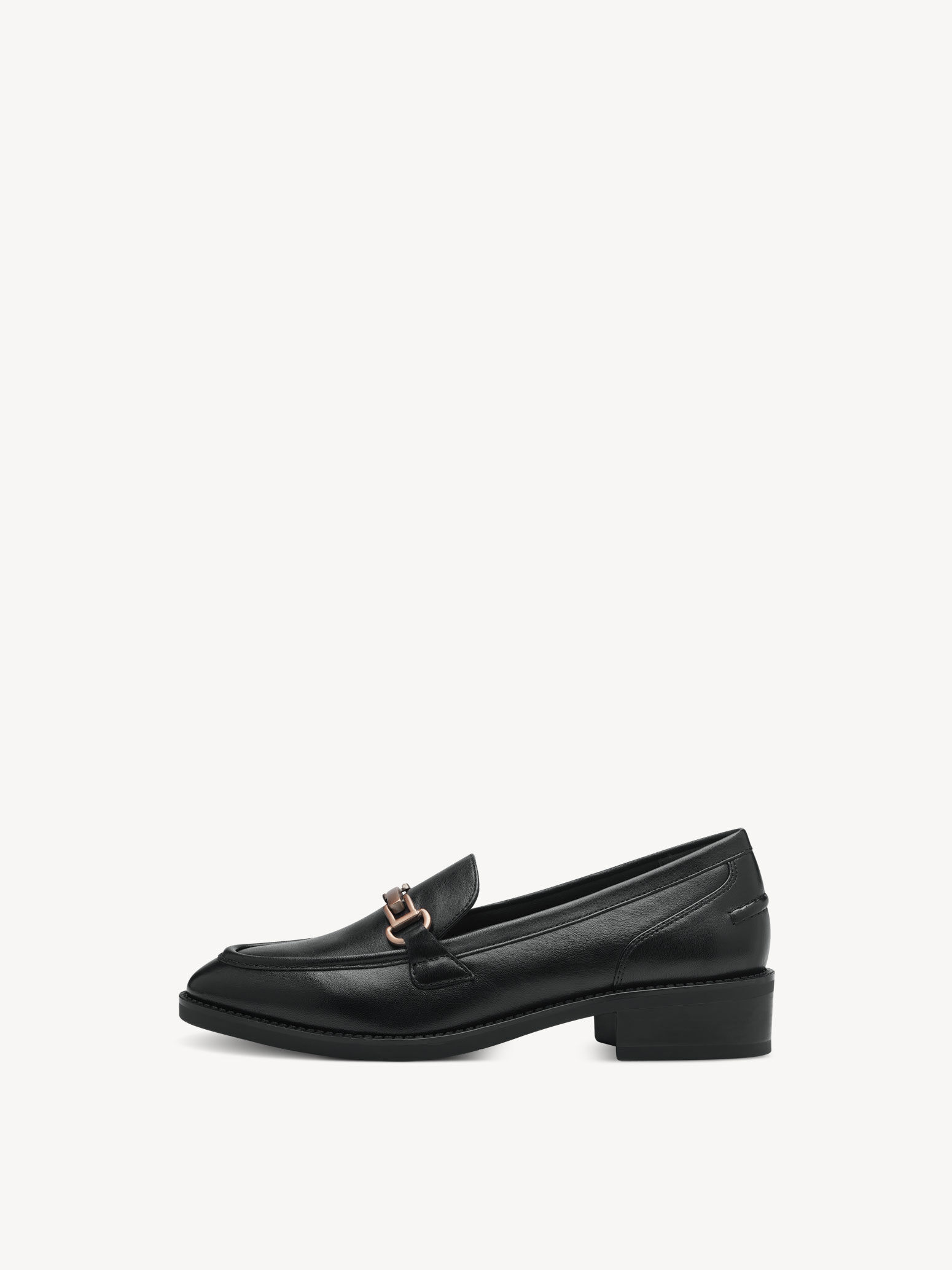 Slipper en cuir - noir