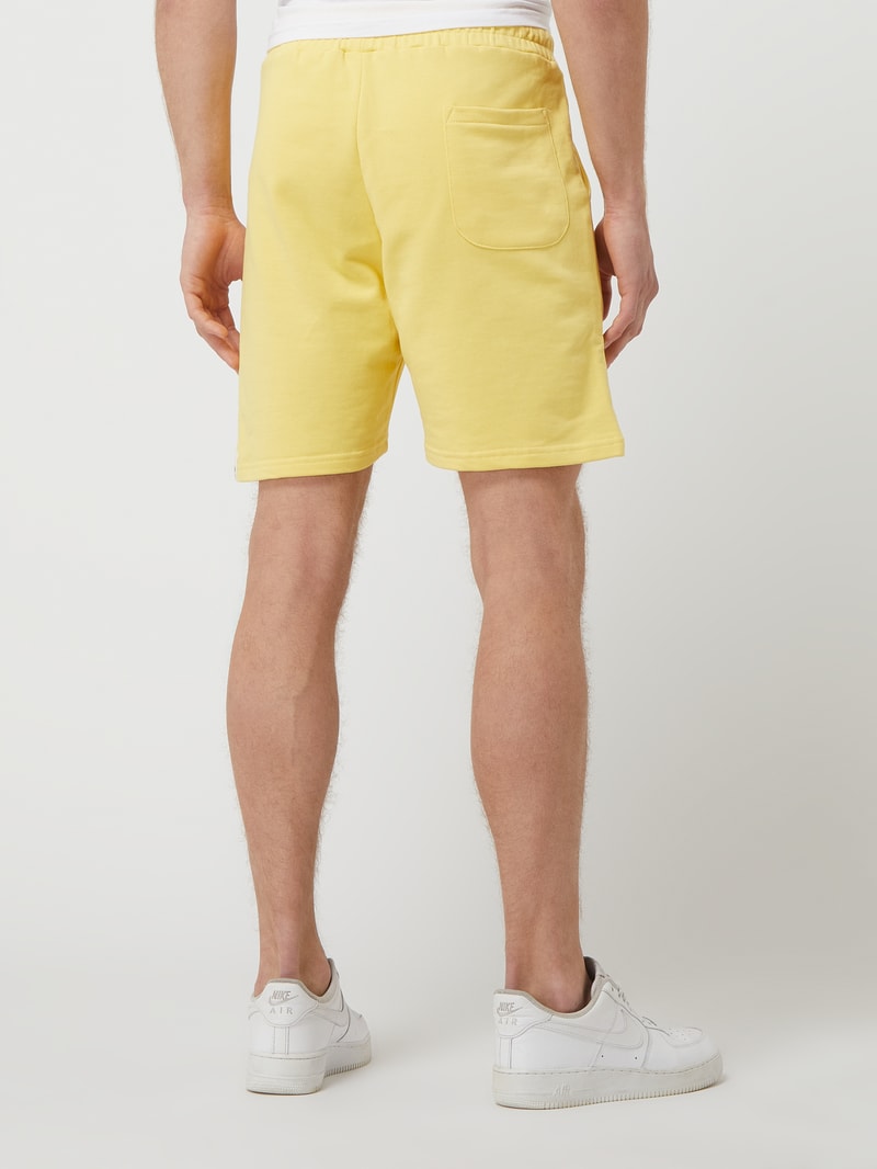 Sweatshorts aus Bio-Baumwolle in gelb